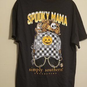 Simply Southern Women’s Shirt Spooky Mama Halloween